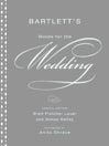 Words For The Wedding